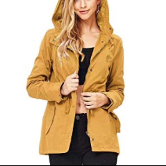 MUSTARD YELLOW ANORAK JACKET - Picture 4 of 4